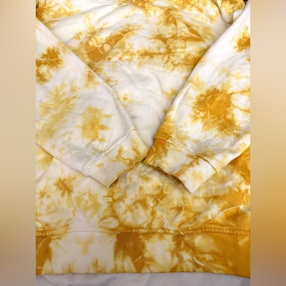 Clare V Yellow Tie-Dye Ruffle Sweatshirt - Picture 6 of 11